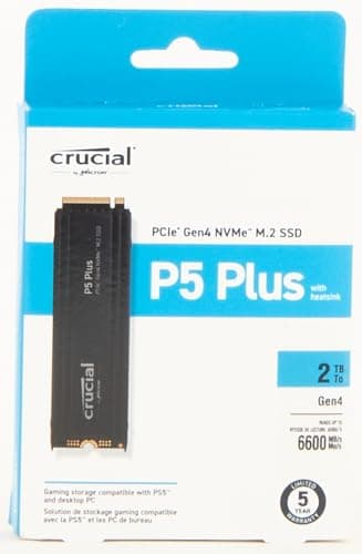 Crucial P5 Plus 2TB M.2 SSD PCIe 4.0 NVMe W/Heatsink image