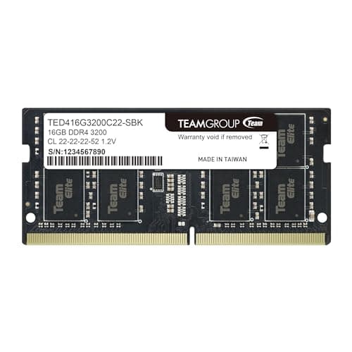 TEAMGROUP Elite Black SODIMM DDR4-3200 CL22 16GB (1x16GB) image