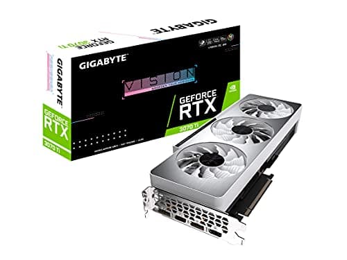 Gigabyte GeForce RTX 3070 Ti Vision OC 8GB GDDR6X White / Silver main image