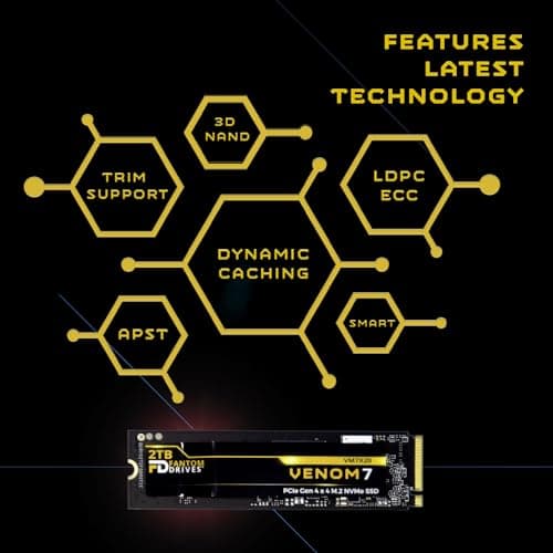 Fantom Drives VENOM7 2TB SSD M.2 PCIe 4.0 NVMe image