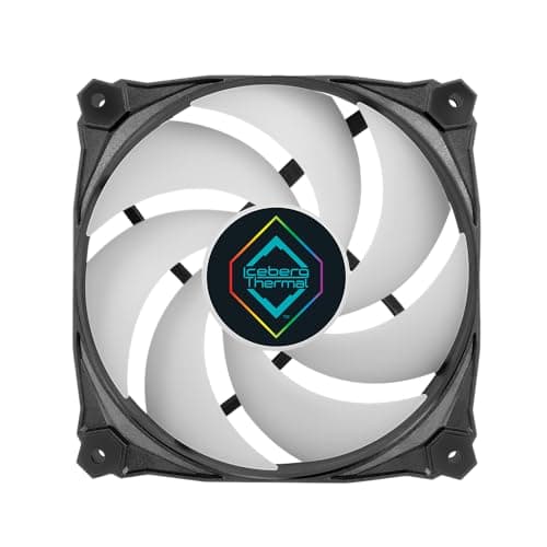 Iceberg Thermal IceGALE Lightning 120mm Black ARGB PWM 76.74 CFM 3-Pack image
