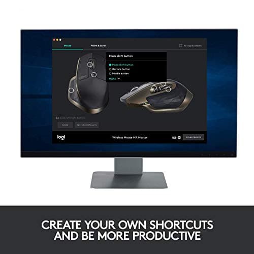 Logitech MX Master Wireless Optical Black / Copper Mouse image