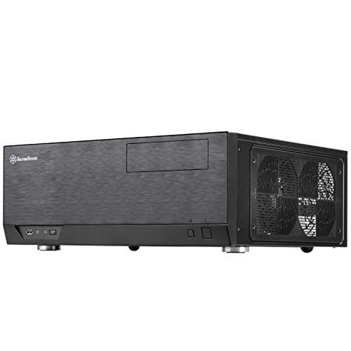 Silverstone GD09 HTPC Black Mesh Side Panel with USB 3.2 Gen 2 Type-C USB 3.2 Gen 1 Type-A image