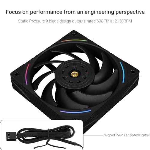 Thermalright TL-K12 120mm Black PWM 69 CFM image