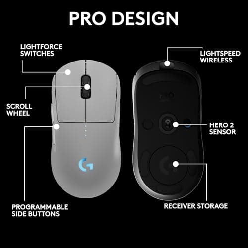 Logitech PRO 2 LIGHTSPEED Wired/Wireless Optical Gaming Mouse image