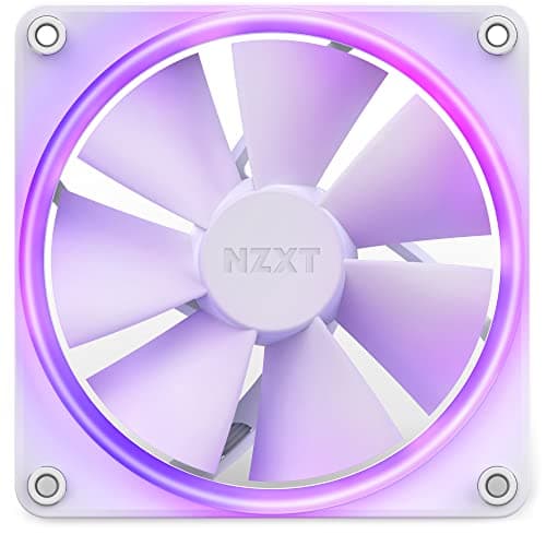 NZXT F120 120mm White Addressable RGB PWM 50.18 CFM 1-Pack image
