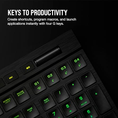 Corsair K100 AIR Wireless RGB Bluetooth/Wireless/Wired Gaming Keyboard image