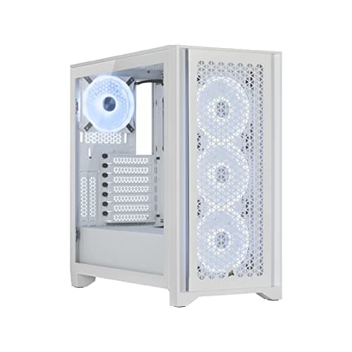 Corsair iCUE 4000D RGB AIRFLOW QL Edition Mid-Tower ATX Case — True White main image