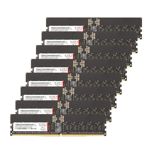 V-Color TRA532G68D834O Black Registered DDR5-6800 CL34 256GB (8x32GB) image