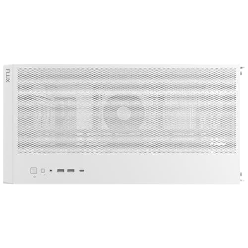 Antec FLUX ATX Mid Tower White / Brown with Tempered Glass Side Panel and USB 3.2 Gen 2 Type-C, USB 3.2 Gen 1 Type-A image