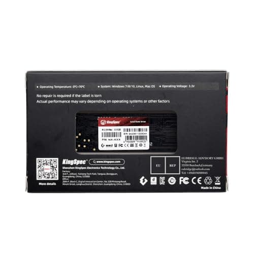 KingSpec NX-2280 256GB SSD M.2-2280 PCIe 3.0 X4 NVMe image