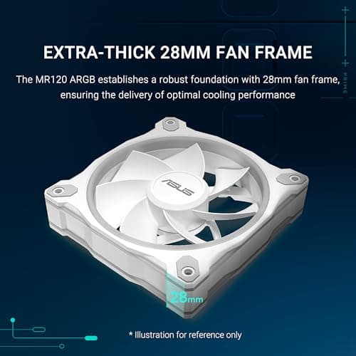 ASUS Prime MR120 ARGB Fan - Triple Pack White image