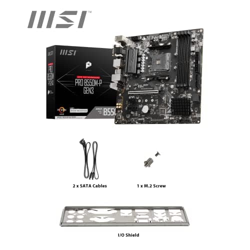 MSI B550 PRO B550M-P GEN3 AM4 DDR4 Micro ATX image