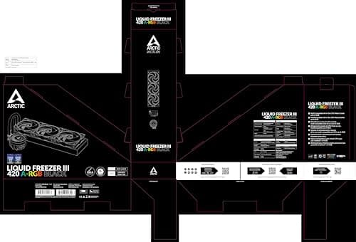 ARCTIC Liquid Freezer III Water 420mm A-RGB Black image