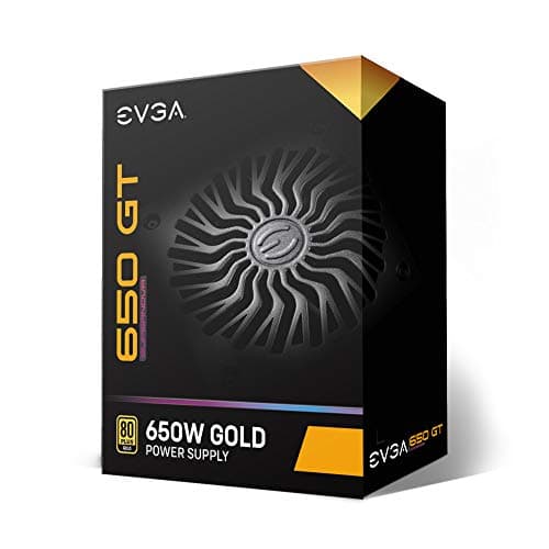EVGA SuperNOVA 650 GT, 80 Plus Gold 650W, Fully Modular, Auto Eco Mode with FDB Fan, 7 Year Warranty, Includes Power ON Self Tester, Compact 150mm Size, Power Supply image