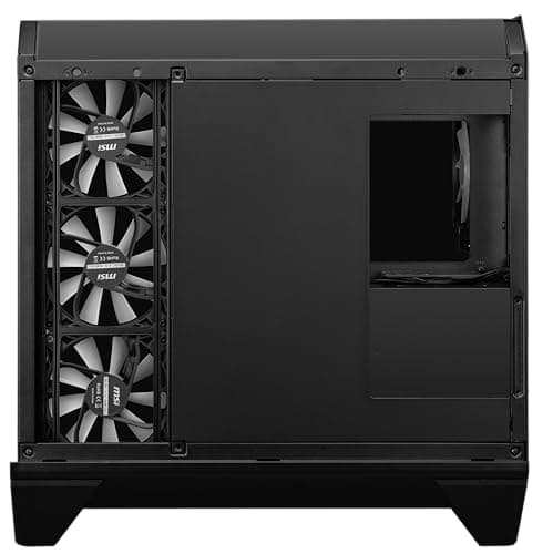 MSI MAG PANO 120R PZ ATX Mid Tower Black with Tempered Glass Side Panel and USB 3.2 Gen 2x2 Type-C USB 3.2 Gen 1 Type-A image