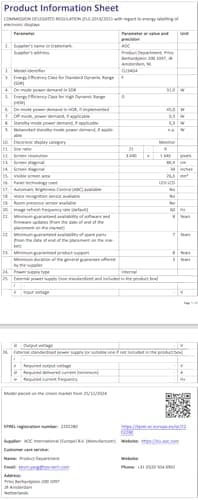 AOC CU34G4 Curved 34" 1440p 180Hz VA Monitor image