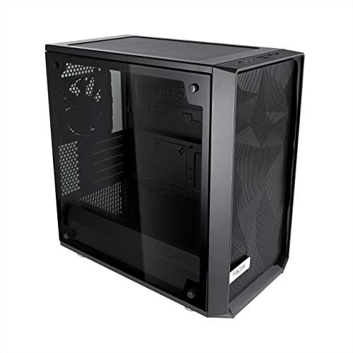 Fractal Design Meshify C Mini Micro ATX Mini Tower Black with Tinted Tempered Glass Side Panel and USB 3.2 Gen 1 Type-A image