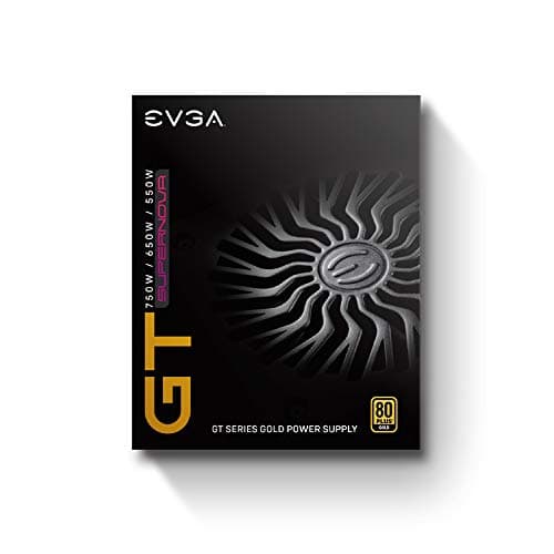 EVGA SuperNOVA 650 GT, 80 Plus Gold 650W, Fully Modular, Auto Eco Mode with FDB Fan, 7 Year Warranty, Includes Power ON Self Tester, Compact 150mm Size, Power Supply image