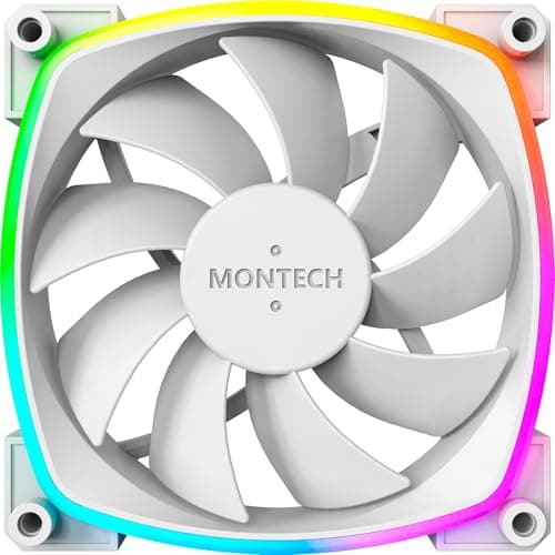 Montech AX120 120mm White Addressable RGB PWM 59 CFM 1-Pack image