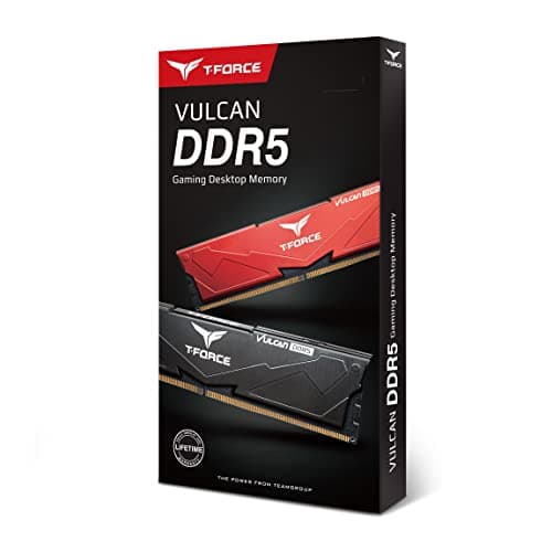 TEAMGROUP T-Force Vulcan Red DDR5-5200 CL40 32GB (2x16GB) image
