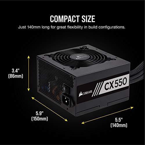 Corsair CX550 (2017) ATX 550W Non-Modular 80+ Bronze Certified image