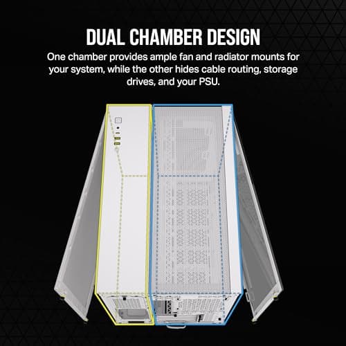 Corsair 2500D Airflow Micro ATX Mini Tower White Tempered Glass Side Panel image
