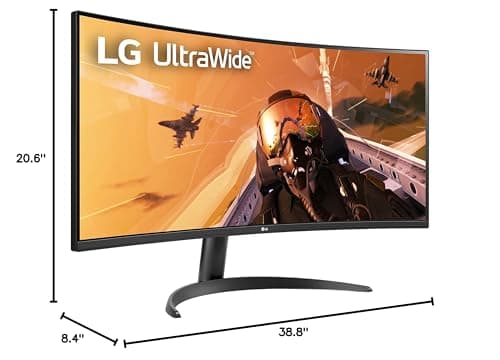 LG 34WP60C-B 34" 3440x1440 160Hz VA Curved Monitor image
