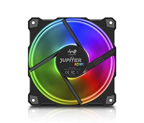 In Win Jupiter AJ120 120mm Black PWM Addressable RGB 70.32 CFM 3-Pack image