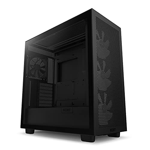 NZXT H7 Flow RGB (2023) ATX Mid Tower Black Tempered Glass Side Panel, USB 3.2 Gen 2x2 Type-C, USB 3.2 Gen 1 Type-A image
