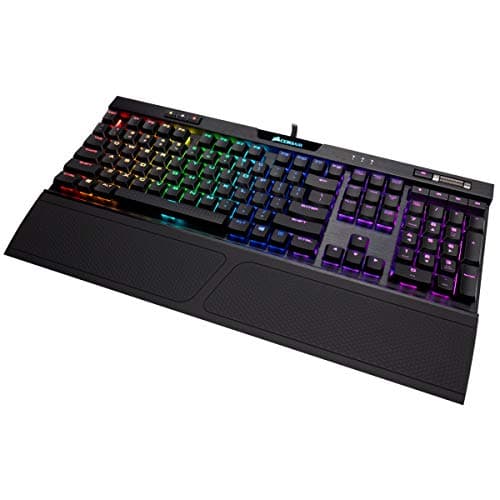 Corsair RGB MK.2 Cherry MX Low Profile Red Wired Gaming Keyboard image