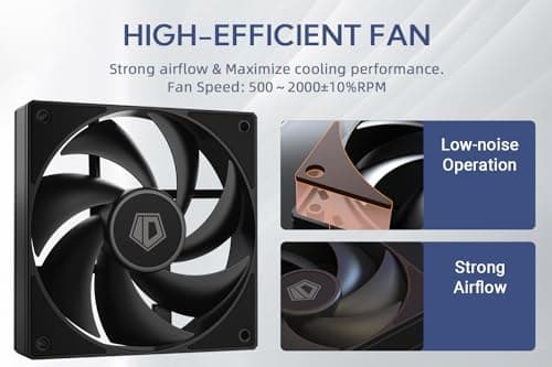 ID-COOLING AF-125 120mm Black 78.25 CFM PWM 3-Pack image