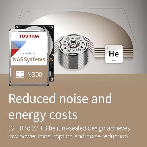 Toshiba N300 8TB HDD 3.5" 7200RPM SATA image