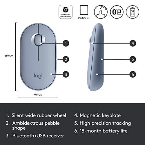 Logitech PEBBLE M350 Wireless Optical Mouse image