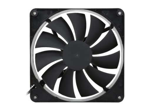 Rosewill 140mm Case Fan Computer Case Fan with Advanced Fluid Dynamic Bearing for Ultra Quietness and Silent Operation Standard 140 mm Case Fan with 3 Pin & Molex / LP4 Connectors, Black, 2-Pack image