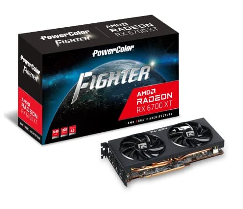 PowerColor Radeon RX 6700 XT Fighter 12GB GDDR6 Black image