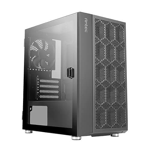 Antec NX200M RGB Micro ATX Mini Tower Black with Tempered Glass Side Panel and USB 3.2 Gen 1 Type-A USB 2.0 Type-A image