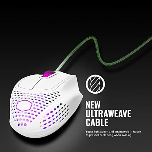 Cooler Master MM720 Glossy White Wired Optical Mouse image