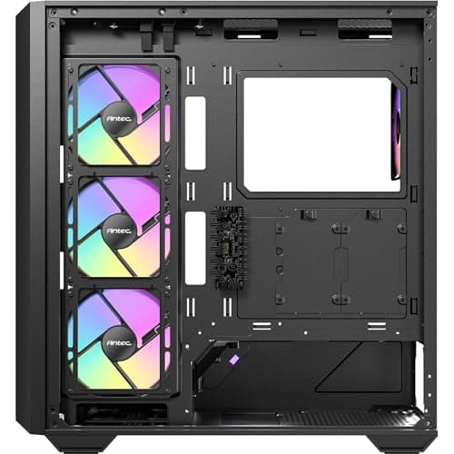 Antec C3 ARGB ATX Mid Tower Black with Tempered Glass Side Panel, USB 3.2 Gen 2 Type-C, and USB 3.2 Gen 1 Type-A image
