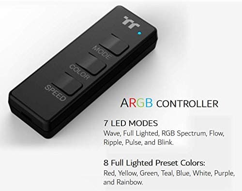 Thermaltake Pure Plus RGB TT Premium Edition 140mm Black RGB PWM 70.32 CFM 3-Pack image