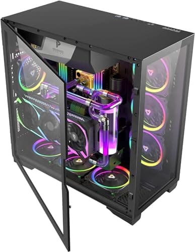 Antec P120 Crystal ATX Mid Tower Black with Tempered Glass Side Panel and USB 3.2 Gen 1 Type-A image