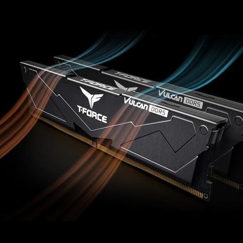 TEAMGROUP T-Force Vulcan Black DDR5-6000 CL38 64GB (2x32GB) image