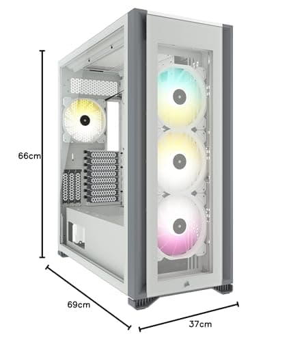 Corsair iCUE 7000X RGB ATX Full Tower White Tempered Glass image