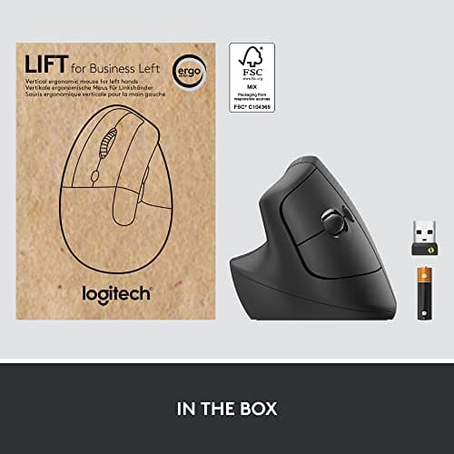 Logitech Lift for Business Wireless/Wired/Bluetooth Optical Mouse image