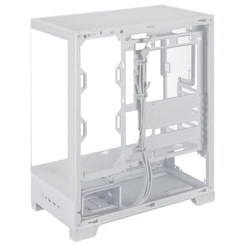Asus A31 ATX Mid Tower White with Tempered Glass Side Panel and USB 3.2 Gen 1 Type-A Front Panel image