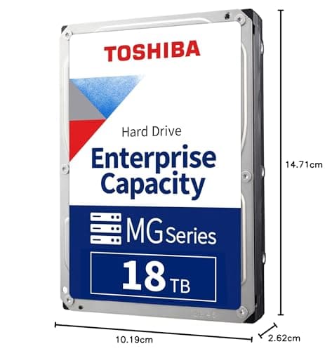 Toshiba MG09 512e 18TB 3.5" HDD 7200RPM SATA image