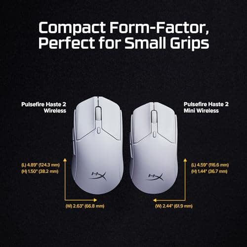 HP HyperX Pulsefire Haste 2 Mini Bluetooth/Wireless/Wired Optical Mouse image