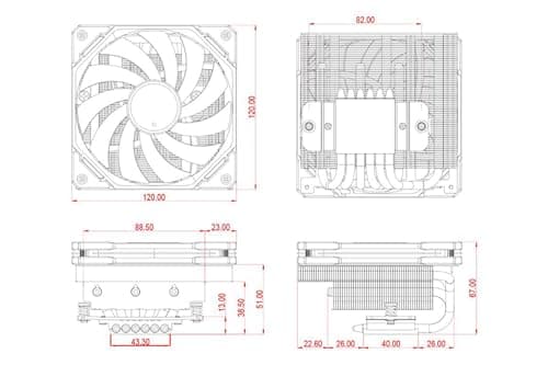 ID-COOLING IS-67-XT Air 67mm Black image