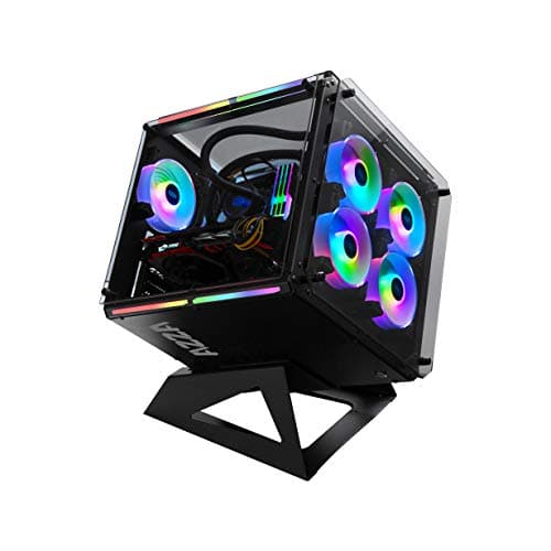 Azza Cube 802 RGB ATX Mid Tower Black RGB Tempered Glass image
