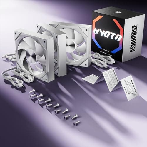Asiahorse NYOTA 120mm Case Fans (3-Pack) White image